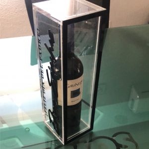 Caja de Acrílico para Botella de Vino. De venta en acry+